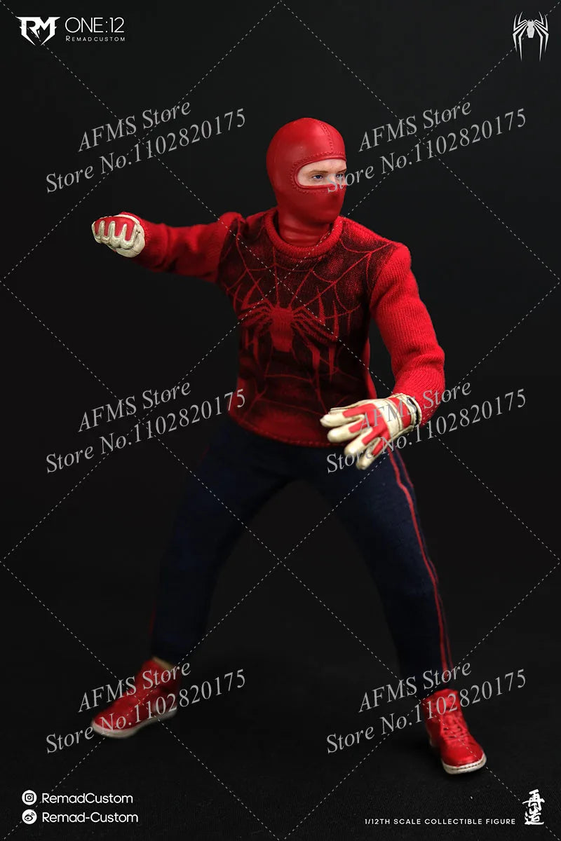RemadCustom RM-008 1/12 Scale Collectible Figure Spider Hero Boy Wrestler Full Set 6Inch Men Soldier Action Figure Model