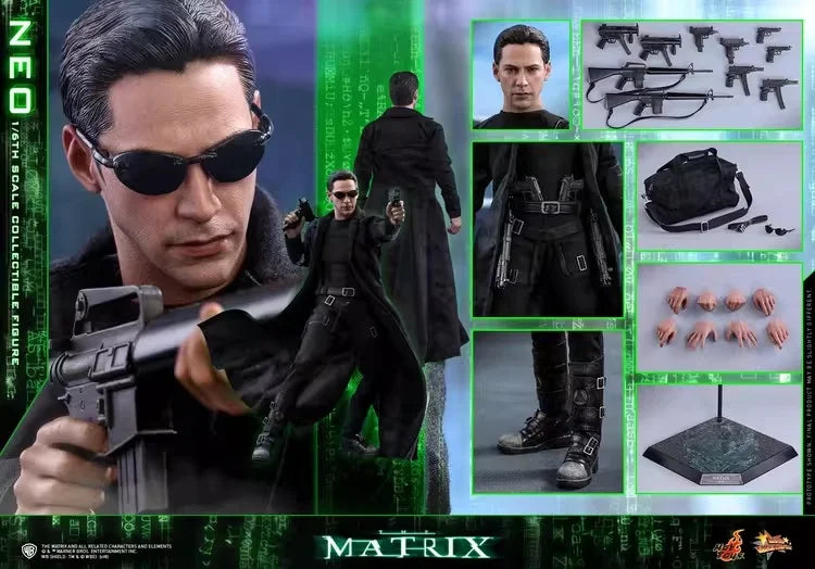 HotToys 1/6 Scale Collectible Figure MMS466 Neo The Matrix Movie Character Action Figure Model Toy For Collectors