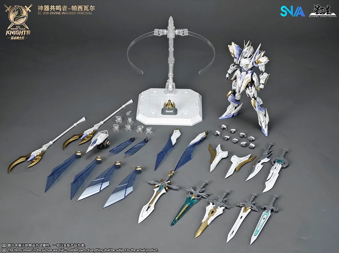 SNAA Divine Invoker Percival Round Table Knights 1/144 Scale China Original Mecha Assembly Plastic Model Kit Collectible Figure