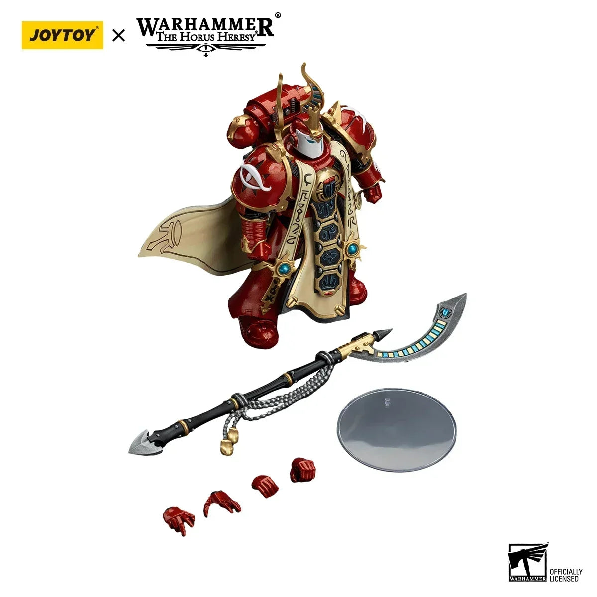 JOYTOY Azek Warhammer 40k 1/18 14.3cm Thousand Sons Legion Praetor in Cataphractii Terminator Armour Model Toys Anime Series