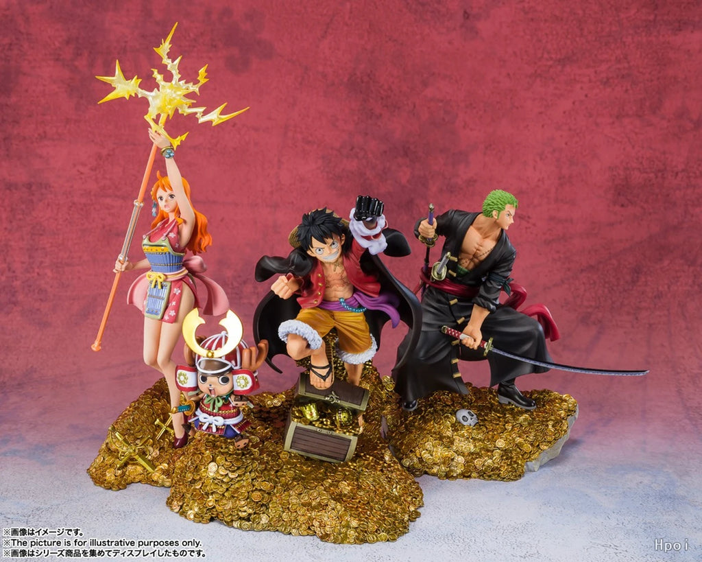 Anime Monkey D. Luffy Figuarts ZERO One Piece WT100 Hundert Szenen der Großen Nami-Piraten von Eiichiro Oda Modellspielzeugpuppe