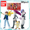 BANDAI Genuine S. H. Figuarts Series Pok É Mon Series Ash&Rocket Team Set Limited Edition Collectible Movable Model
