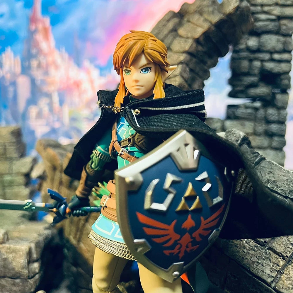 Figma The Legend Of Zelda Link Cloak Game Action Figure Tears Of The Kingdom Toys Clothes Accessory Applicable 1/12 Model