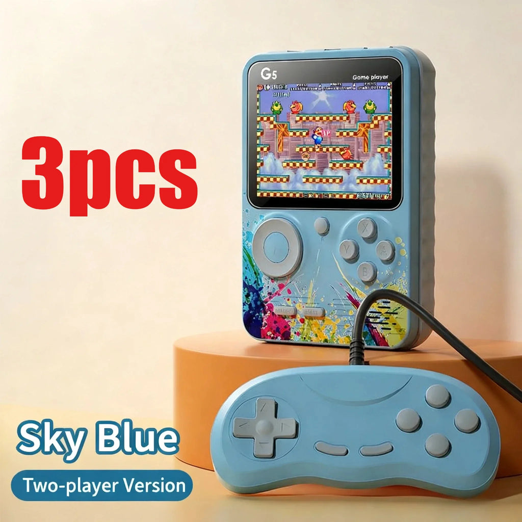 G5 3inch High-Defination Retro Handheld Game Console Supports TV built in 500 video Games