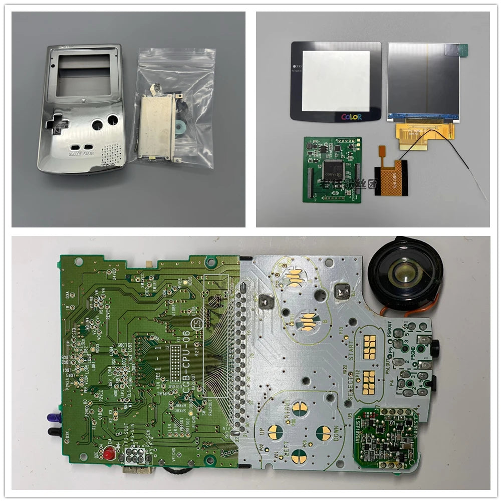 GBC New Casing and Original Motherboard 2.6 Inch LCD Display Screen for GAMEBOY COLOR GBC IPS LCD Retro Handheld Game Console