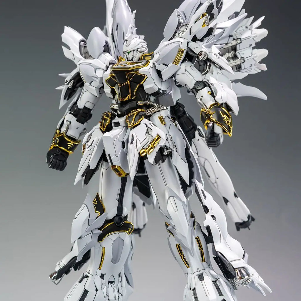 In Stock COMET Model MSN-06S MG 1/100 White Wolf The Red Comet Sinanju GK Sytle Assembly Model Kit Plastic Action Figure Toy