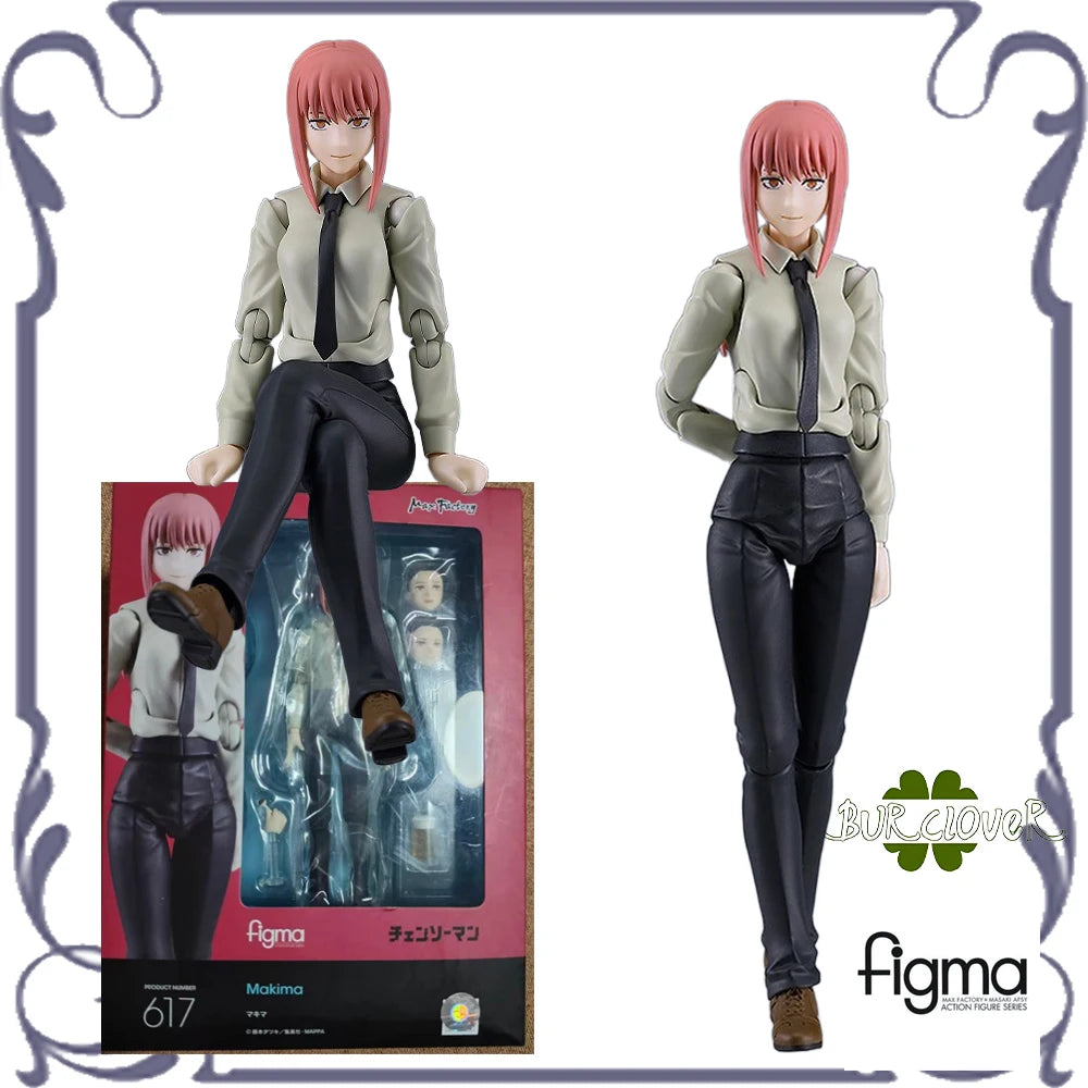 Genuine Original Max Factory figma 617 Makima Anime Character Figure Movable Model Children's toys Gifts In Stock