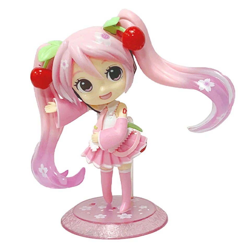 Anime Hatsune Miku Doll Model Cartoon Cute Kawaii Toys PVC Model Action Figures Car Dashboard Decoration Holiday Gift