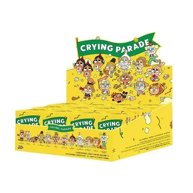 POP MART Crybaby Crying Parade Serie Mystery Box Anime PVC Original Actionfigur Sammlung Modell Desktop Ornamente Puppenspielzeug
