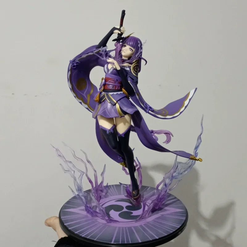 28cm Genshin Impact Beelzebul Anime Figure Raiden Shogun Gk Action Figurine Pvc Statue Model Doll Decoration Christmas Toys Gif