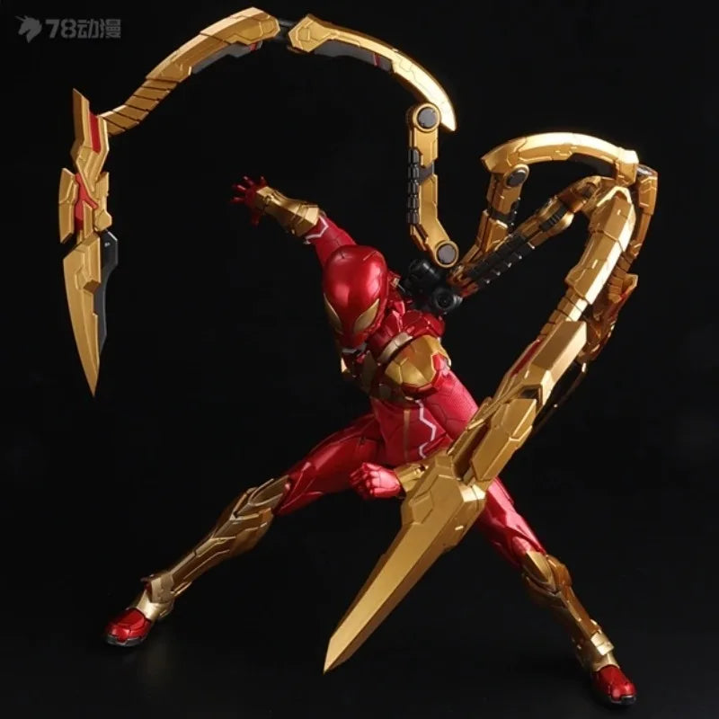 SENTINEL CO.LTD Genuine RE:EDIT Series Spider Man Iron Spider Man Movable Model Exquisite Model Collectibles As A Gift