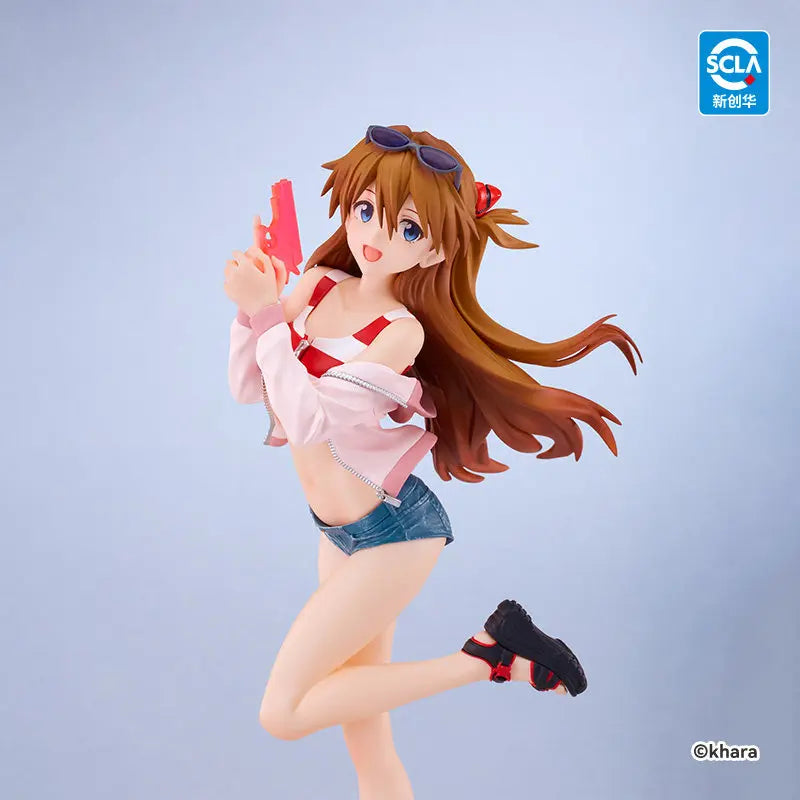 In Stock Good Smile GSC Original Box POP UP PARADE BEACH QUEENS Shikinami Asuka Langley Figure Action Figure Collection Gift