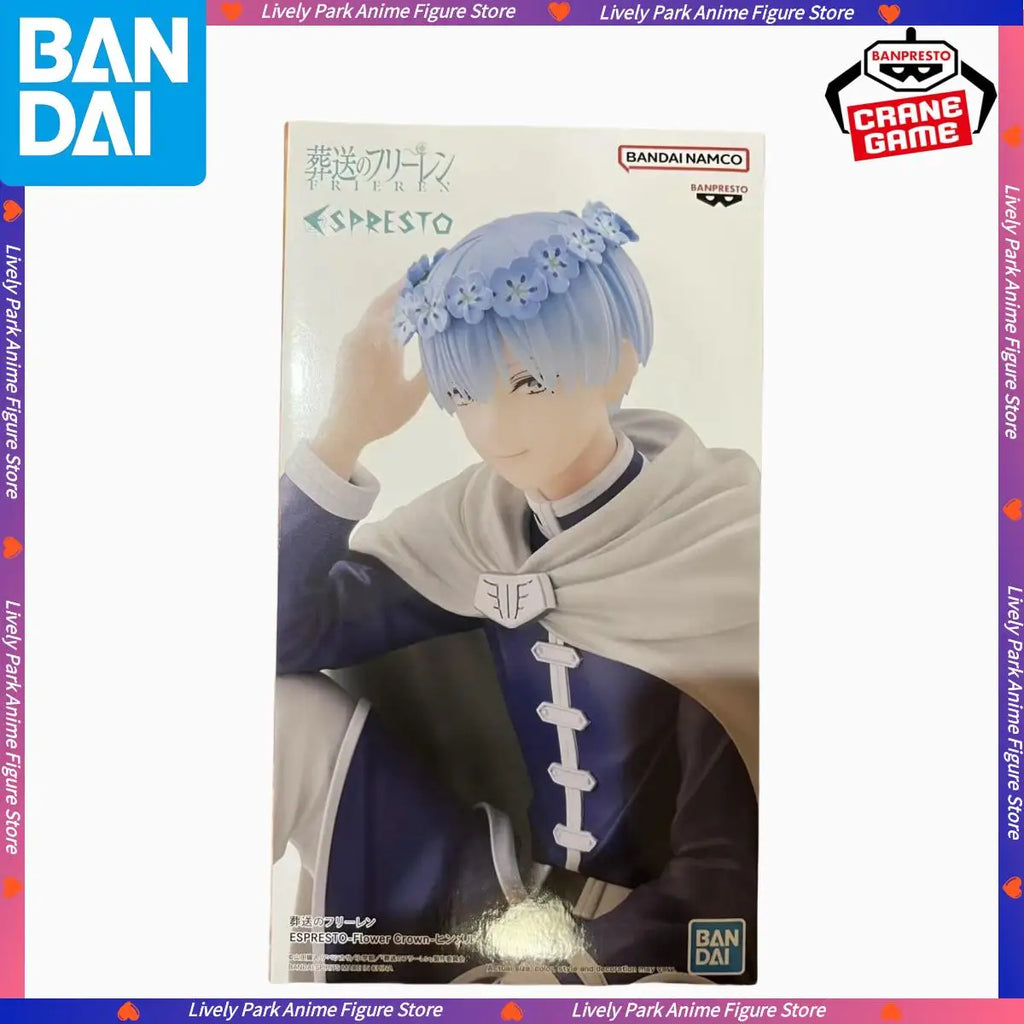 BANDAI Original Frieren: Beyond Journey's End ESPRESTO Flower Crown Himmel Action Toy Figures PVC Model Doll Kids Christmas Gift
