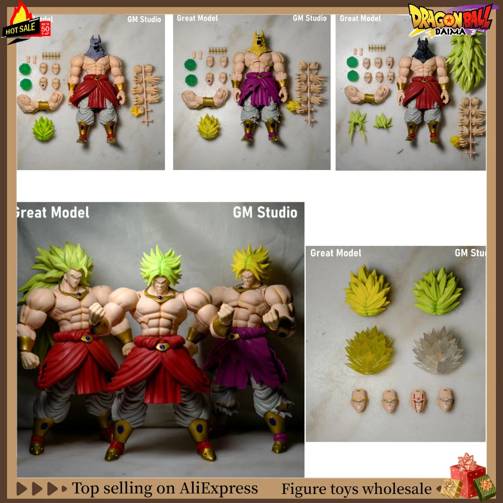 Spot Delivery GM Dragon Ball Big Model Super Saiyan Broly Anime Action Figure Toy Collection