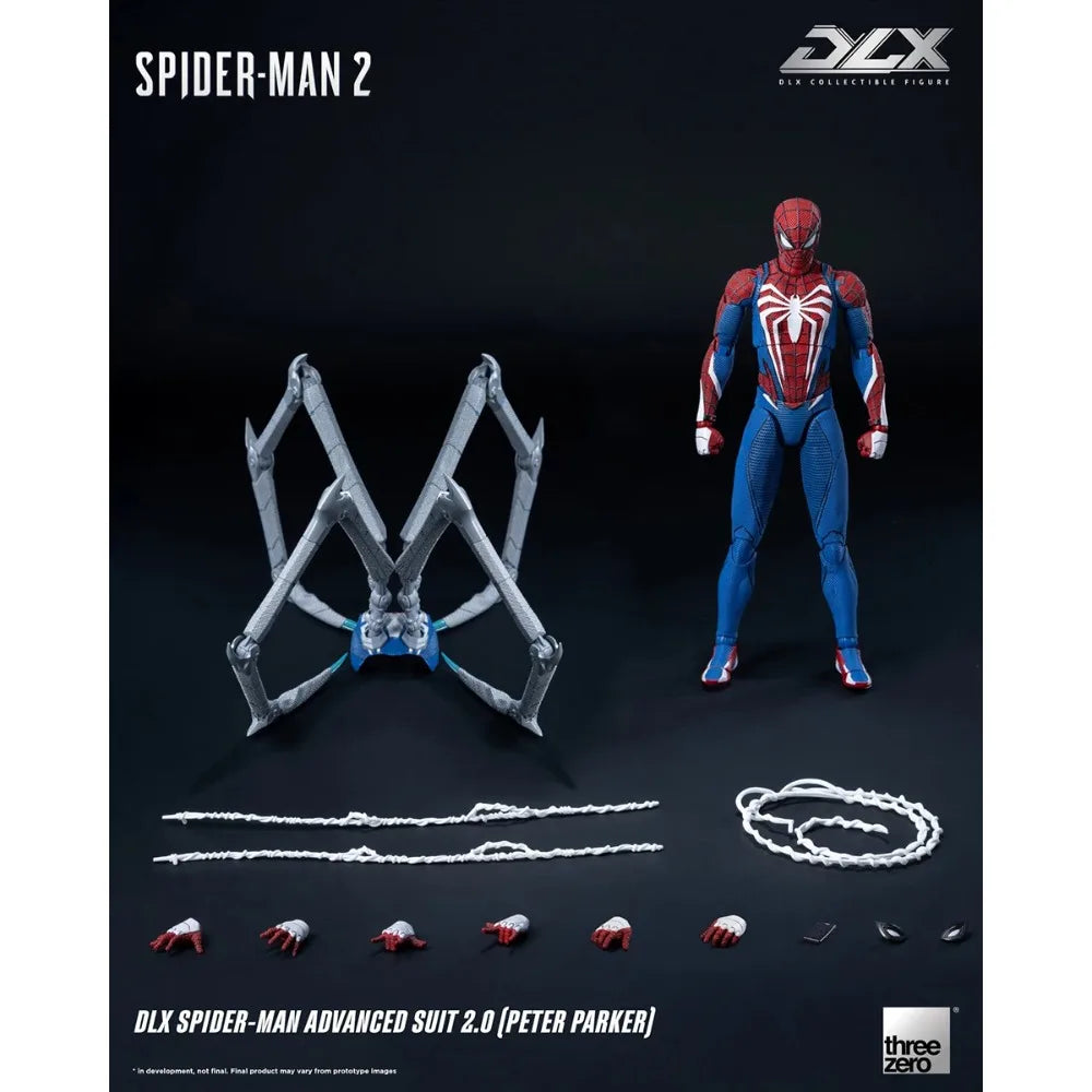 Threezero DLX Spider-Man High Suit 2.0 1/12 Scale Action Figure Toy Collection Gift Spider Man Anime Figure