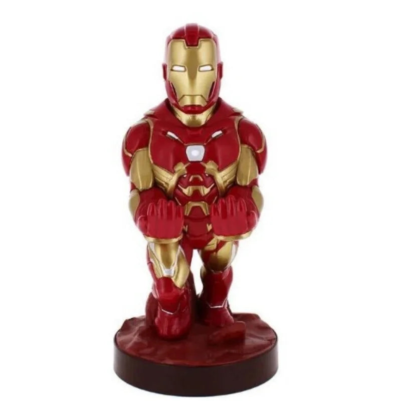 In Stock Avengers Green Armor Soldier Spartan Warrior Sergeant Anime Figure Mobile Phone Holder PVC Model Doll Toy Gifts