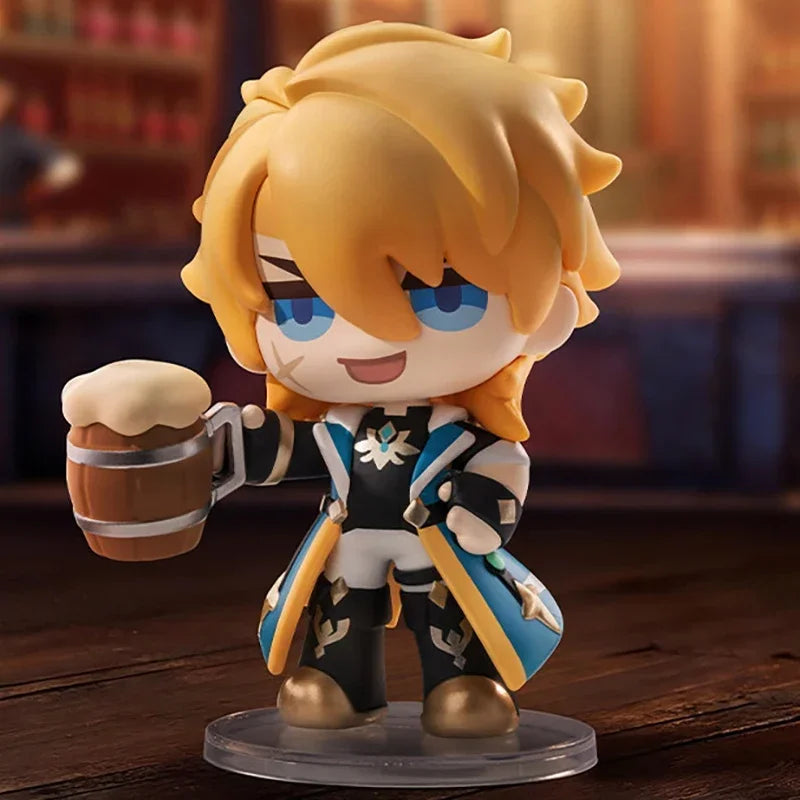 POPMART Genshin Impact New Year Gathering Q Version Mystery Blind Box Collectible Figurines Home Decor Guess Toy Ornament