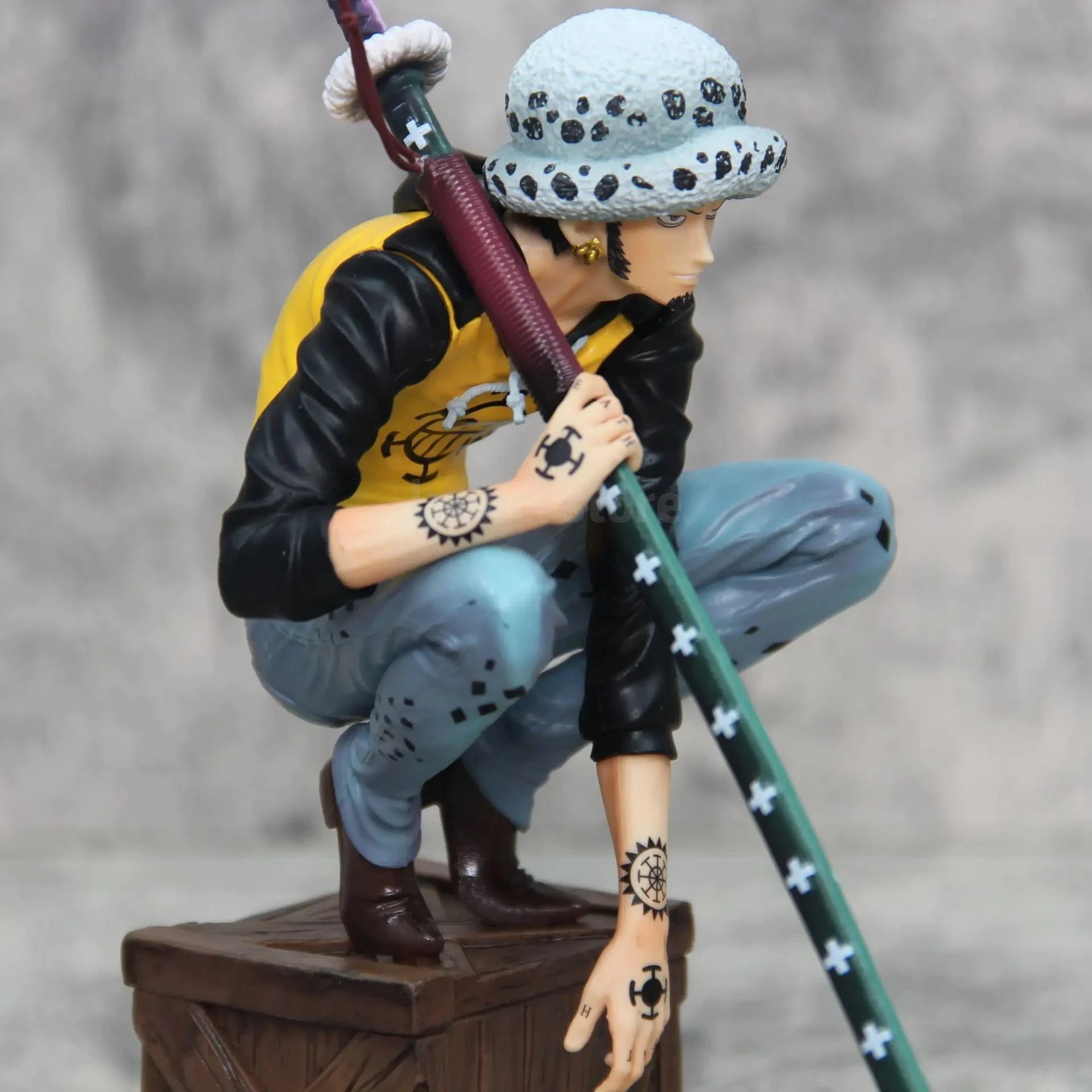 21cm One Piece Figures Trafalgar D. Water Law Action Figures Anime Pvc Model Statue Ornamen Collection Decoration Toys Gifts