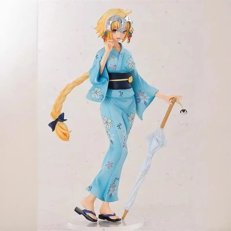Anime Fate Grand Order Saber and Joan of Arc and Mash Kyrielight kimono version Action Figure Model Toy 20cm