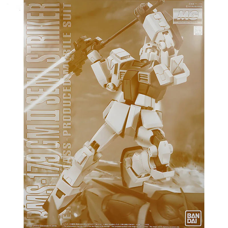 Bandai Original MG GM II Half Striker Type RMS-179 1/100 Anime Action Figure Assembly Model Toys Gifts For Children GUNDAM