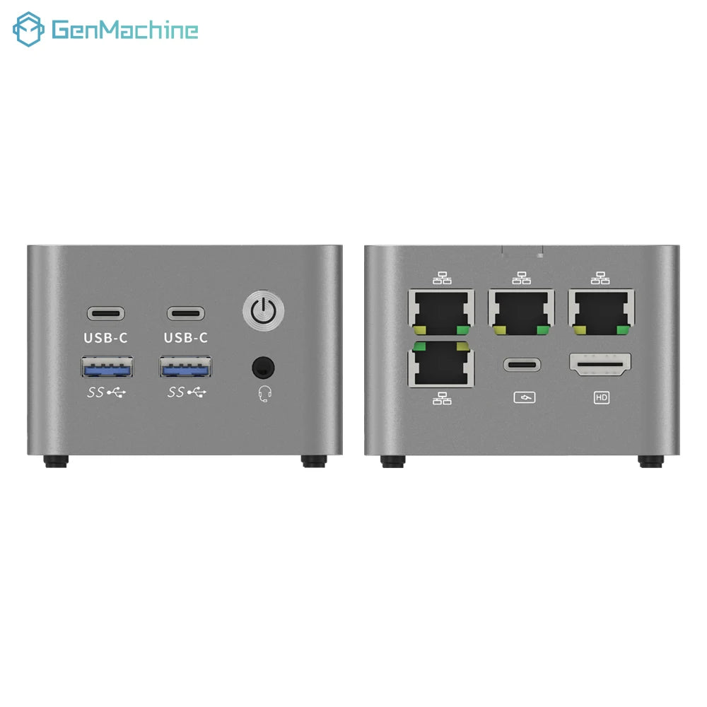 Genmachine Ryzen 3 5425U 4.1Ghz 15W Mini Pc Windows 11 Ryzen Super Mini LPDDR4X 4266Mhz Desktop Diy Gaming Computer WiFi6E BT5.2