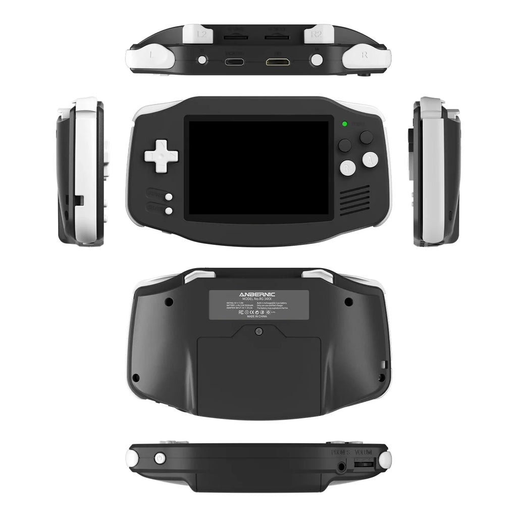 ANBERNIC RG34XX Retro-Handheld-Spielkonsole 3,4-Zoll-IPS-Bildschirm Linux-System HDMI-Ausgang 