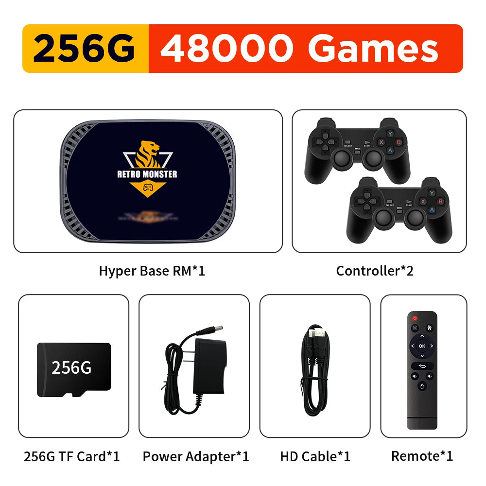 S905X4 Retro Game Consoles With 48000+ Retro Games For PS1/PSP/N64/Sega Saturn/MAME/NES/NDS/NEOGEO Plug&Play Game Console for TV