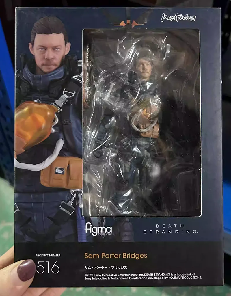 Original Genuine Max Factory Figma 516 DX Deluxe Edition Death Stranding Sam Porter Bridges 16cm Model Action Figure Doll Toy