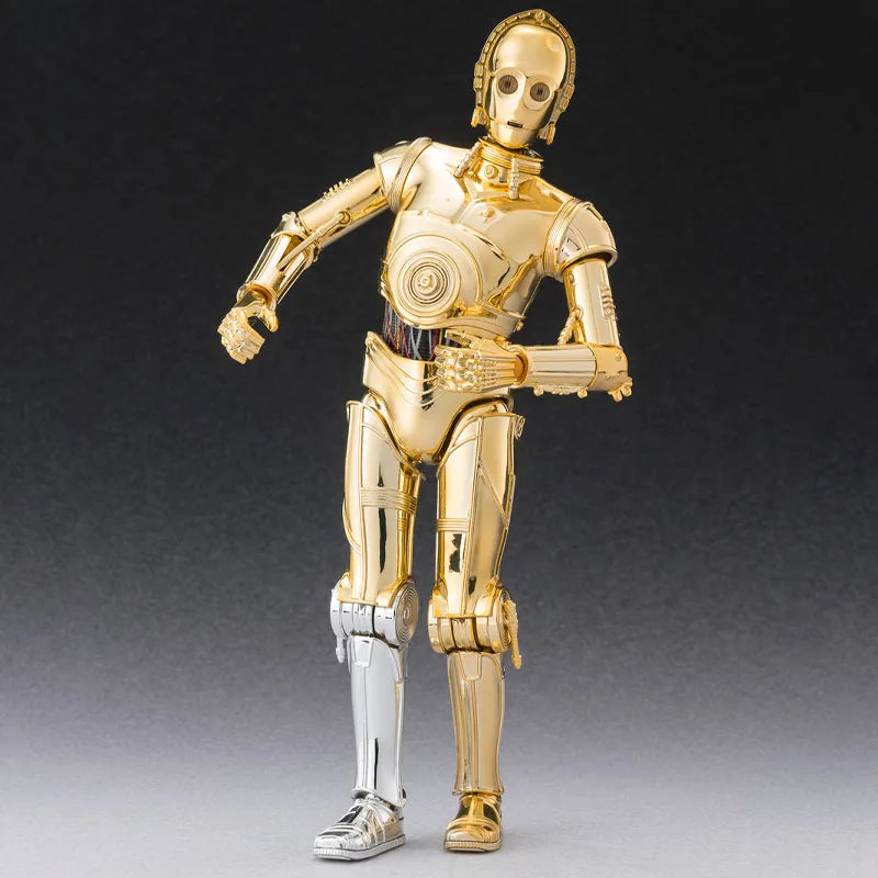 In Stock BANDAI Original Box S.H.Figuarts Star Wars DARTH VADER STORMTROOPER C-3PO R2-D2 SHF Action Figure Model Gift for Kid