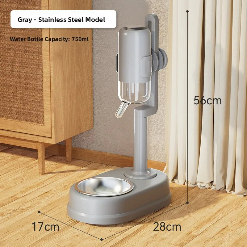 Auatic Hanging Dog Waterer No Wet Mouth Pet Drinking Fountain Cage Feeding Bowl Watering Pot Hipidog Pet Supplies