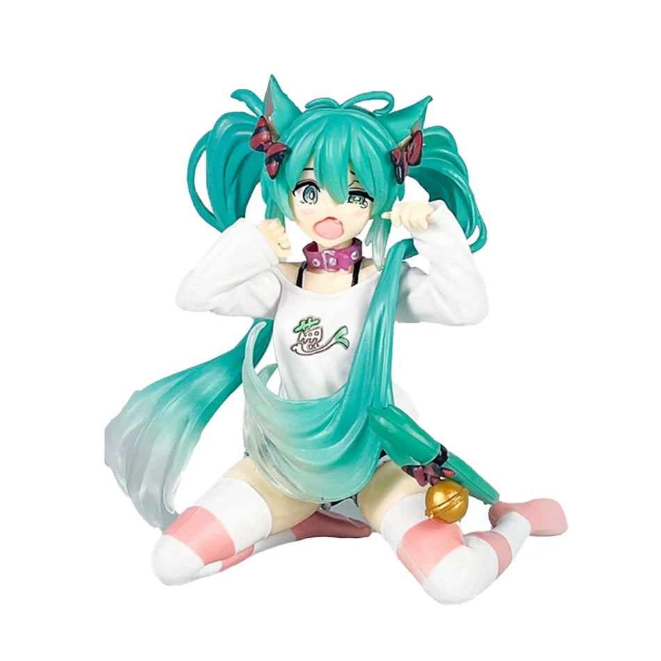 In Stock Hatsune Miku Anime Figure Fashion Subclture Miku Action Figure Christmas Gift PVC Collection Model Kawaii Girl Doll Toy