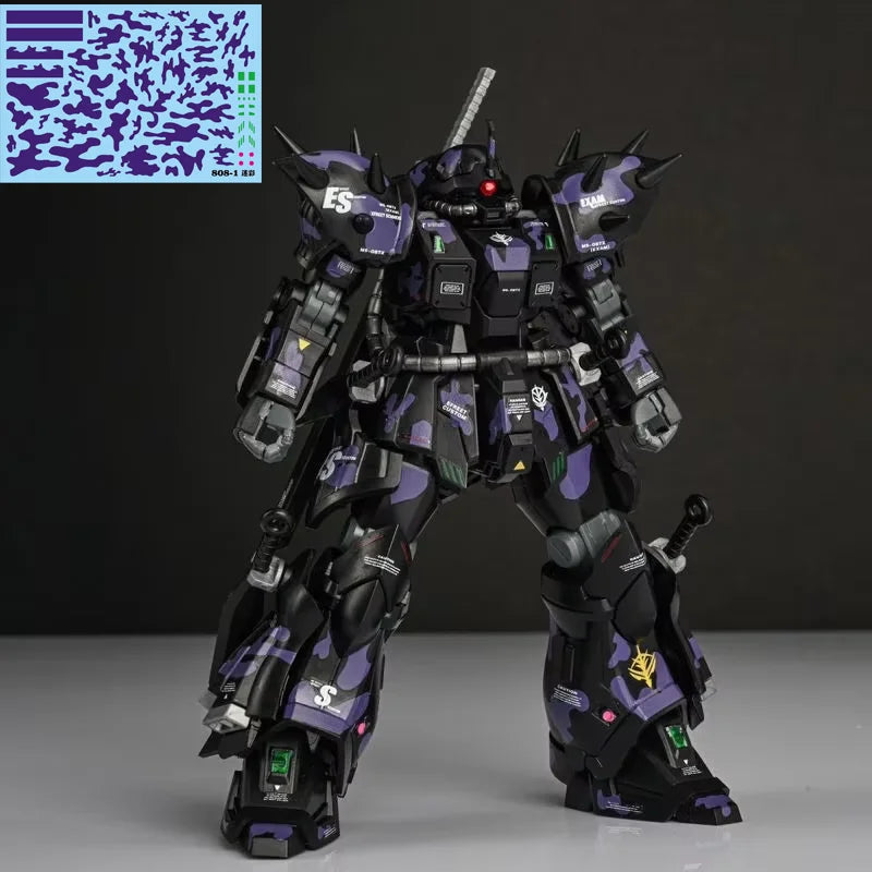 Efreet Dark Night Camouflage Farbe HG 1/144 MS-08TX Mech Montage Modell Kit Action Figur Kinder Spielzeug Dekoration Geschenk Mit Aufklebern