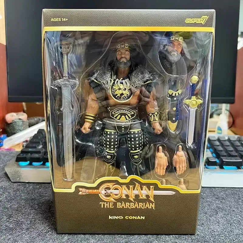Super7 Ultimates Conan The Action Figure by Barbarian Comic Book Version Bonus Weapons art Collectible Figurines Children Toy