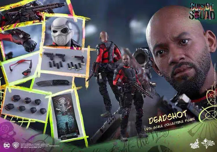 【In Stock】Hot Toys MMS381 X Suicide Squad Deadshot 1/6 Action Figure Toy Ornament Gift