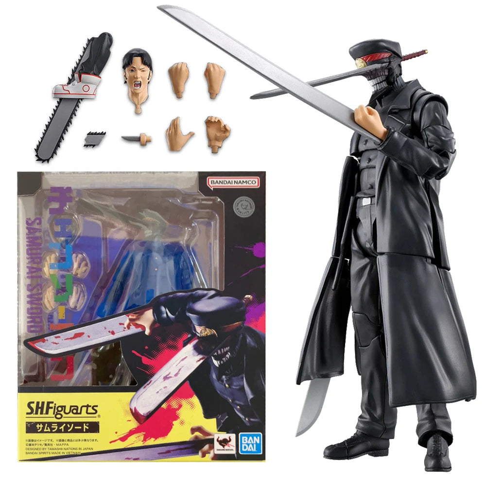 26CM Anime Chainsaw Man Denji Figure Samurai Sword Action Figure Model Toy Gift Collection Power Chainsaw Man Figure PVC