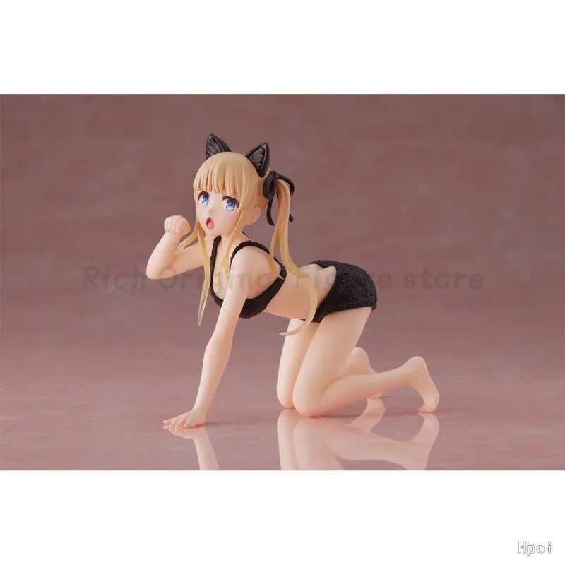 TAiTO Saekano: How To Raise A Boring Girlfriend Kato Megumi ~Cat Home Clothes~ Anime Girl Figures Kneeling Swimsuit Models