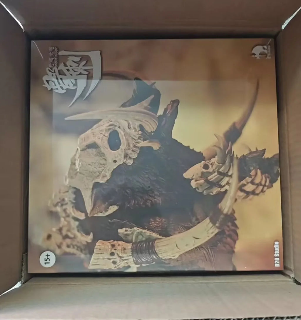 Official D20 Studio Giant Boar With Bone Spikes - 1/12 Scale Articulated Warboss Pig Mount Figure In Stock
