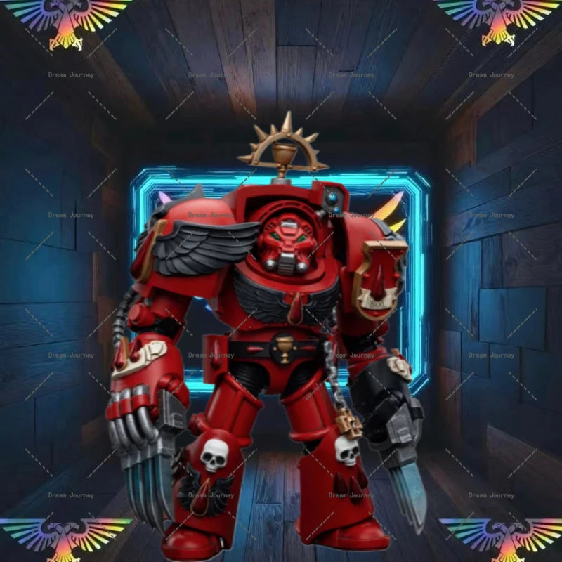 In stock Dark Source JOYTOY Warhammer 40k 1/18    Blood Angels Assault Terminators Brother Tyborel Action Doll Toy Collection