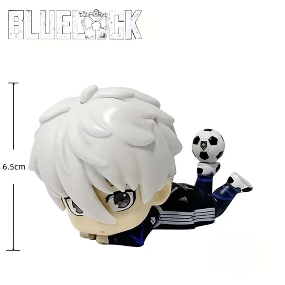 9CM Blue Lock Anime Figure Q Version Nagi Seishirou Action Figure Kawaii Isagi Yoichi Figurine PVC Collection Model Doll Toy