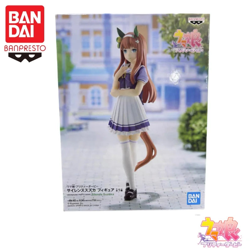 In Stock Bandai Original Banpresto Pretty Derby Silence Suzuka Action Figure Model Doll Brand New Boxed Anime Characters