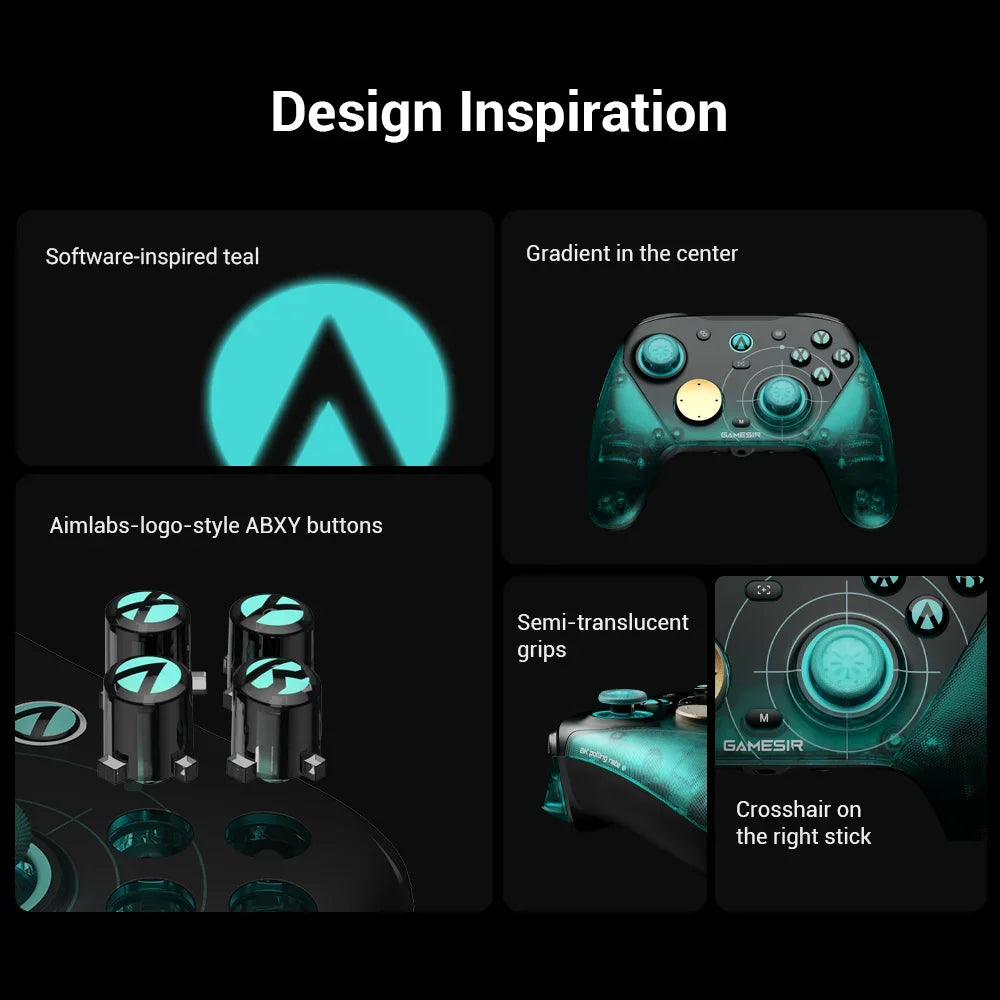 GameSir G7 Pro 8k PC Aimlabs Edition Wireless Controller for FPS Esport Gaming with Motion Control Hall Trigger TMR Strick Gen-2