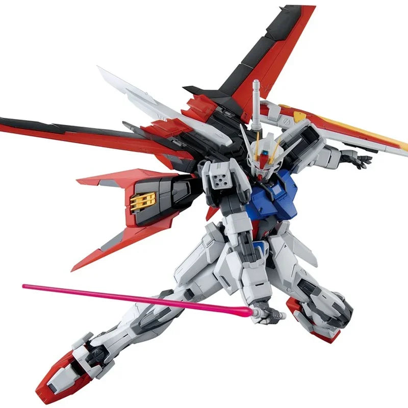 Bandai Genuine Gundam Model Kit Anime Figure MG 1/100 Aile Strike Gundam RM HD2.0 Action Figures Collectible Toys Gifts for Kids