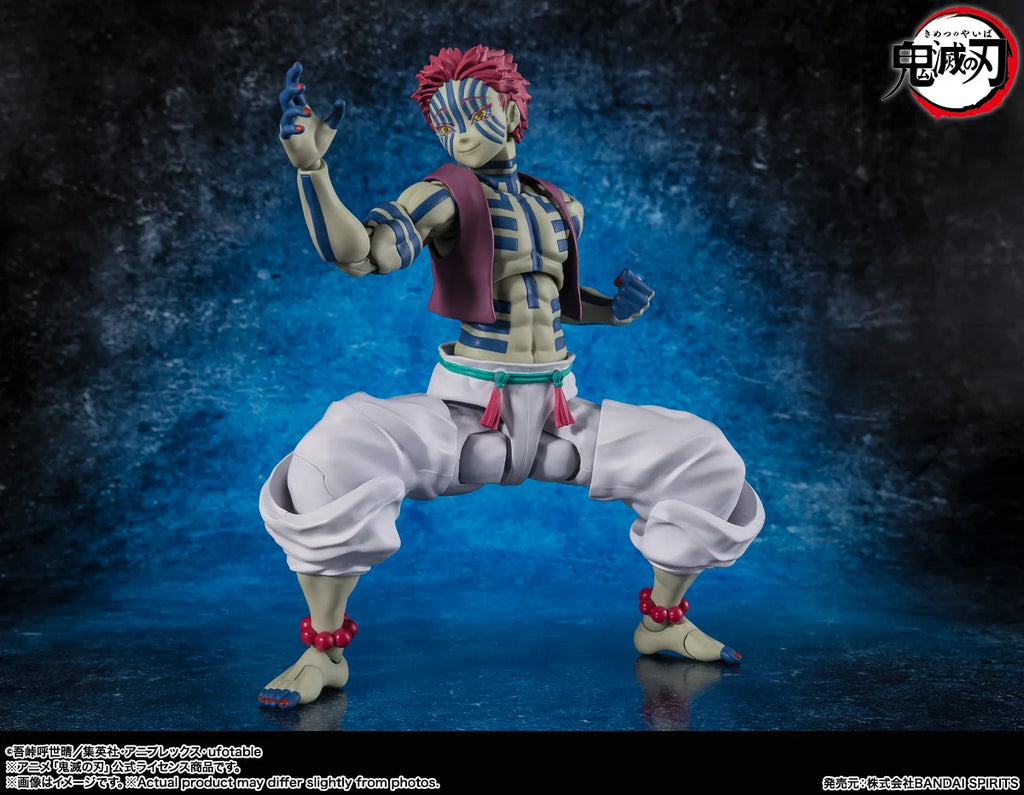 Genuine Original BANDAI SHFiguarts Demon Slayer Akaza Figure Anime Action Model