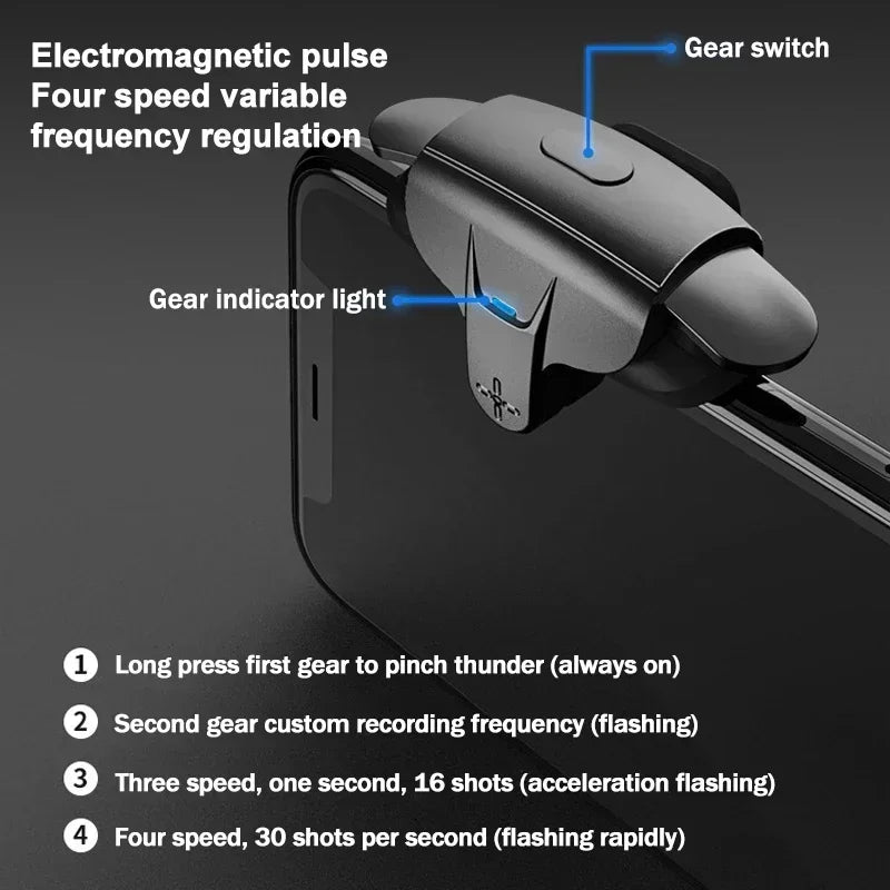 MEMO AK05 Mobile Phone Game Trigger L1 R1 Aim Shooting Alloy Key Buttons Gamepad Joystick for IOS Android PUBG Gaming Controller