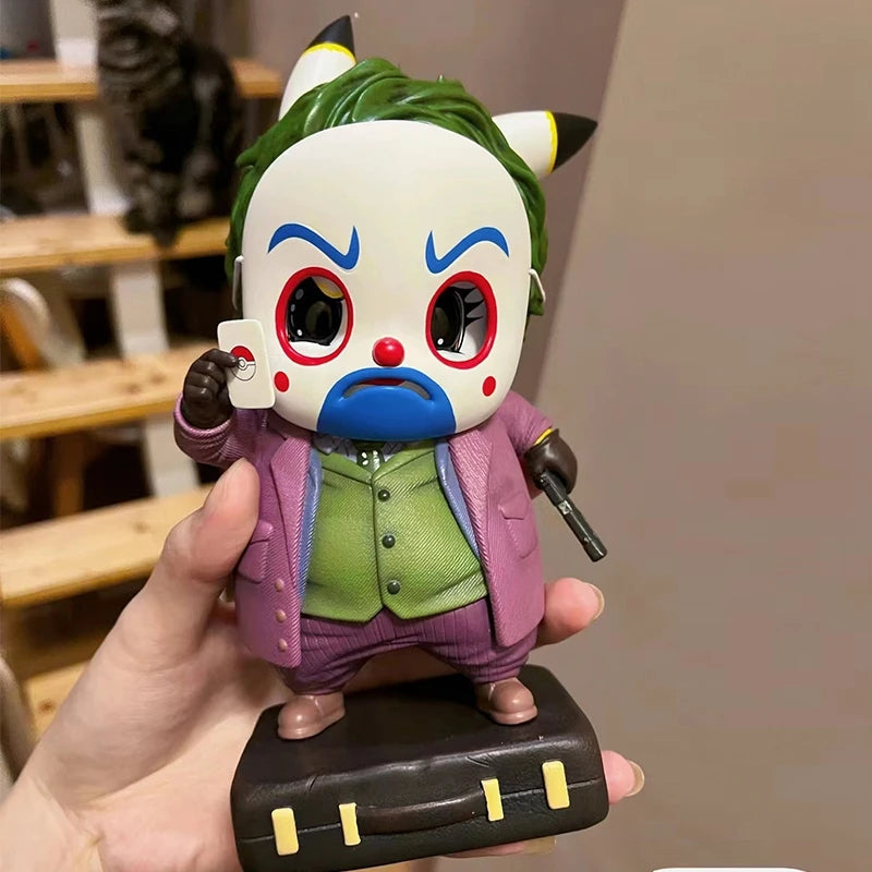 Marvel Anime DC 12CM Q Edition Clown Picchu Doll Figure Case Desktop Decoration Model Collection Christmas Surprise Gift