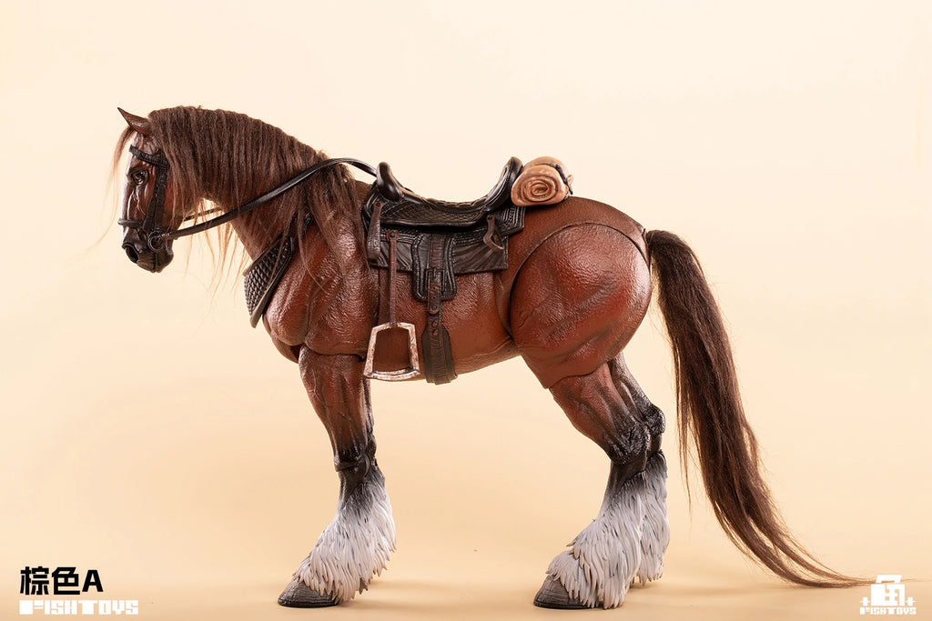 Pre-sale FISHTOYS Fish Play Knight War Horse War Beasts 1/12 Animal Action Figure Mount Accessories Statue Customized Decoration