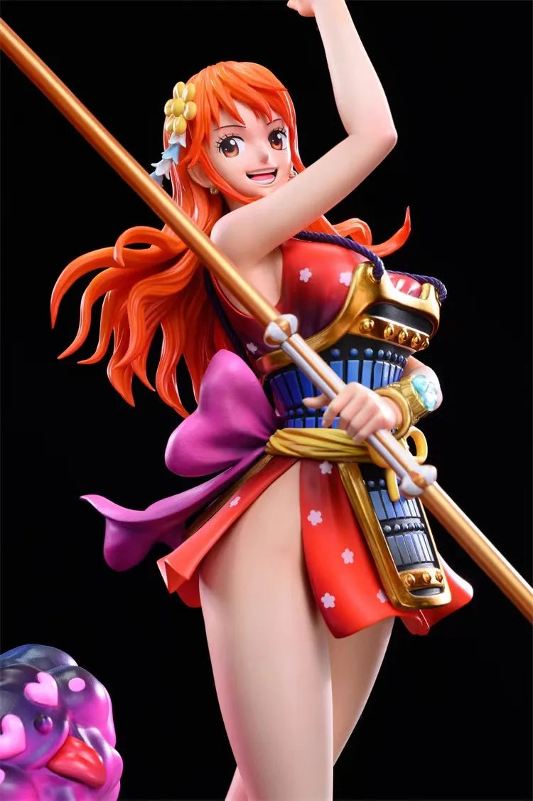NEW 30cm LK toys ONE PIECE Anime Figure Nami Figures Ghost Island Samurai PVC Statue Collection Model Ornament Birthday Gift Toy