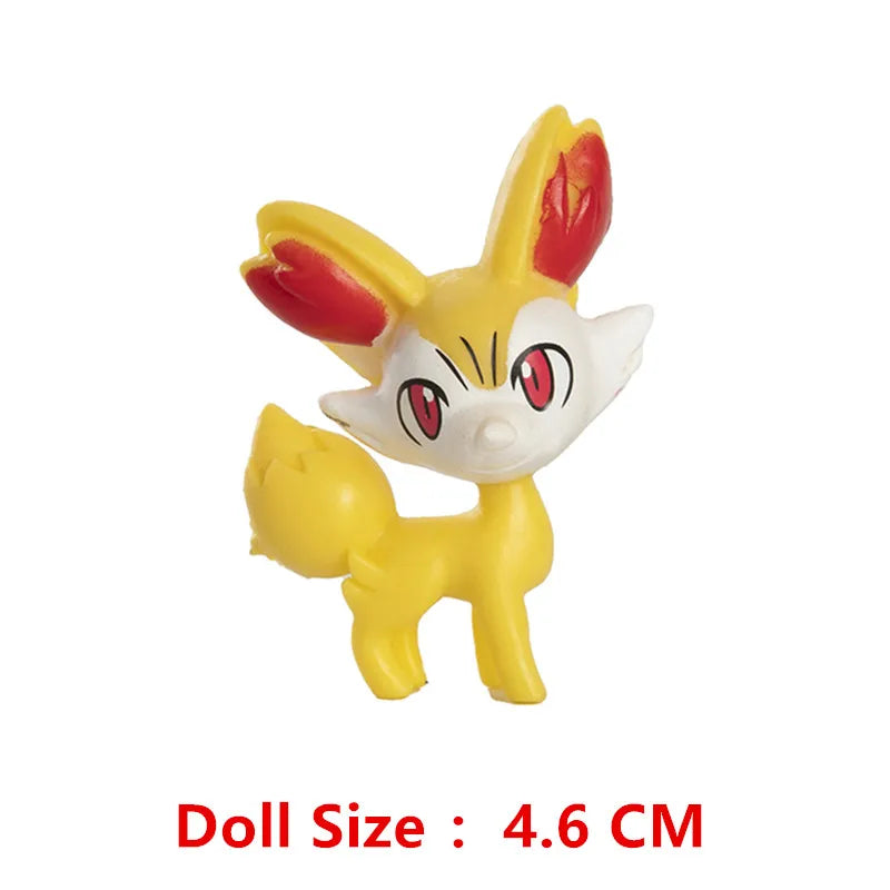 3-7 Cm PokemonCartoons Anime Figure Pikachu Mew Snorlax Charmander Cosplay Collection Pet Pocket Monster Action Model Toy Gifts
