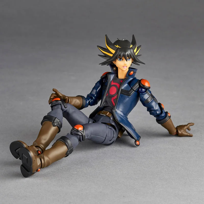 100% In Stock Original KAIYODO Revoltech Yu Gi Oh  5D's Yusei Fudo Anime Action Collection Figures Model Toys