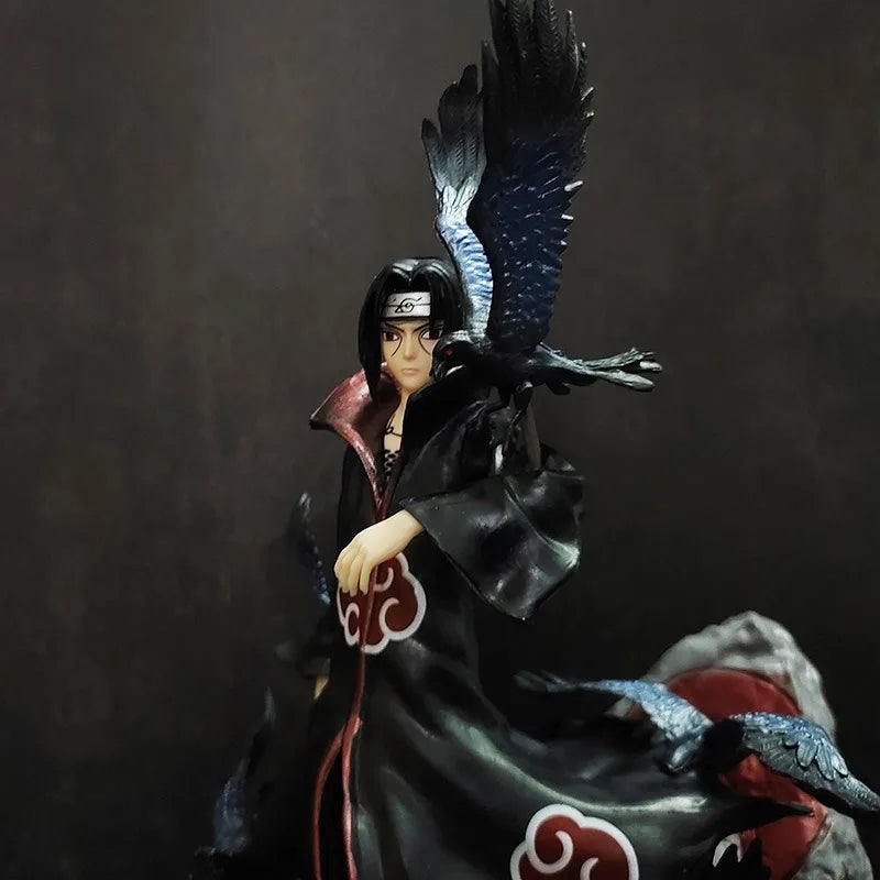 28 cm anime Naruto Crow Hall Itachi figure action model Uchiha Itachi statue toy home decoration desktop ornaments
